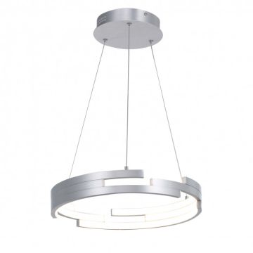 Italux VELAR MD16003097-1B SILVER Висяща лампа 1x60W/LED 3360LM