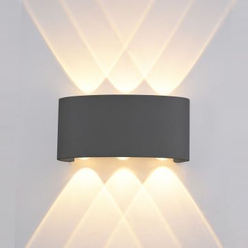 Italux ORTELO OWL-451-3-BL Светильник за стена 6x6W/LED 3000K 550LM IP54