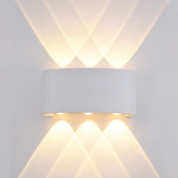 Italux ORTELO OWL-451-3-WH Светильник за стена 6x6W/LED 3000K 550LM IP54