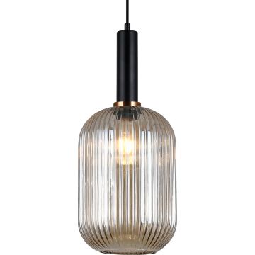 Italux ANTIOLA PND-5588-1L-BK+AMB Висяща лампа 1x40W/E27 IP20