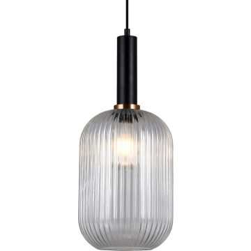 Italux ANTIOLA PND-5588-1L-BK+CL Висяща лампа 1x40W/E27 IP20
