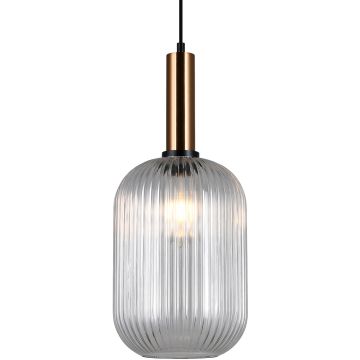 Italux ANTIOLA PND-5588-1L-BRO+CL Висяща лампа 1x40W/E27 IP20