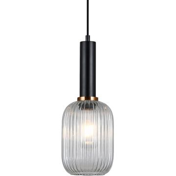 Italux ANTIOLA PND-5588-1M-BK+CL Висяща лампа 1x40W/E27 IP20