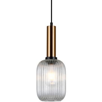 Italux ANTIOLA PND-5588-1M-BRO+CL Висяща лампа 1x40W/E27 IP20