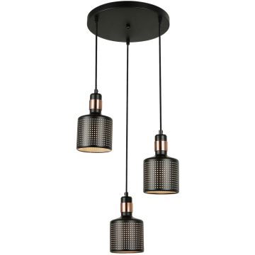 Italux RESTENZA PND-2439-3-BK Висяща лампа 3x40W/E27 IP20