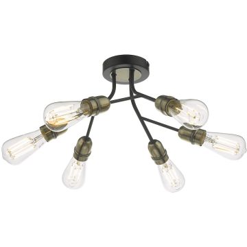 Dar Lighting REMY REM0654 Таванна лампа 6x60W/E27