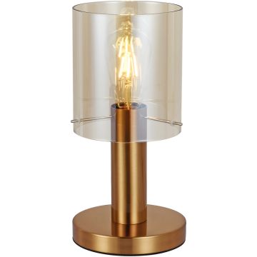 Italux SARDO TB-5581-1-BRO+AMB Масичка лампа 1x40W/E27 IP20