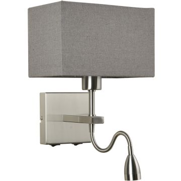 Italux NORTE WL-1122-2-BLSNRCG Светильник за стена 2x60W, 3W/E27, LED 3000K 350LM IP20