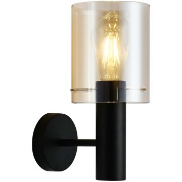 Italux SARDO WL-5581-1A-BK+AMB Светильник за стена 1x40W/E27 IP20
