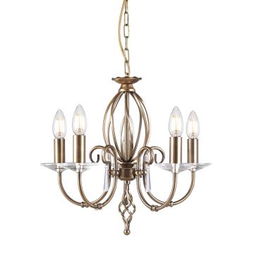 Elstead Lighting AEGEAN AG5-AGED-BRASS Люстра 5x60W/E14
