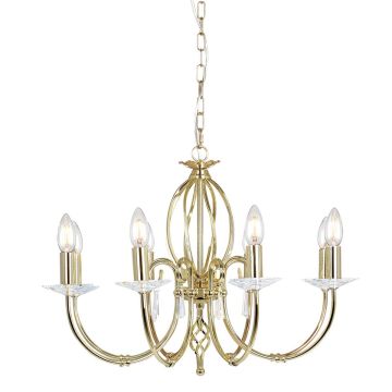 Elstead Lighting AEGEAN AG8-POL-BRASS Люстра 8x60W/E14