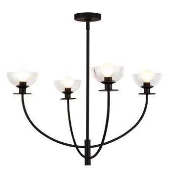 Elstead Lighting Sylvia ALM-SYLVIA4-BK-CL Люстра 4x40W/E14 IP20