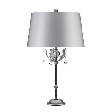Elstead Lighting AMARILLI AML-TL-BLK-SIL Масичка лампа 1x60W/E27