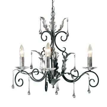 Elstead Lighting AMARILLI AML3-BLK-SILVER Люстра 3x60W/E14