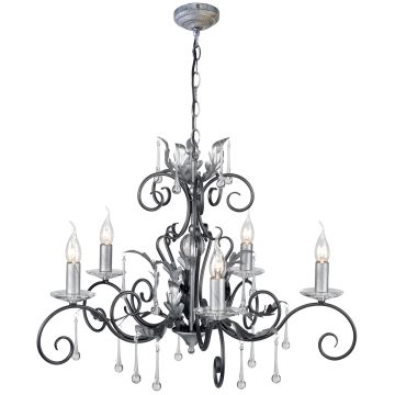 Elstead Lighting AMARILLI AML5-BLK-SILVER Люстра 5x60W/E14