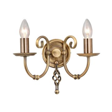 Elstead Lighting ARTISAN ART2-AGD-BRASS Светильник за стена 2x60W/E14