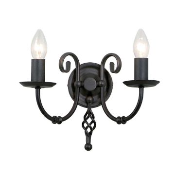 Elstead Lighting ARTISAN ART2-BLACK Светильник за стена 2x60W/E14