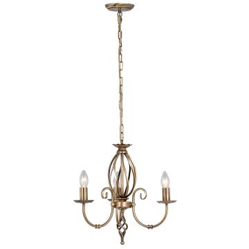 Elstead Lighting ARTISAN ART3-AGD-BRASS Люстра 3x60W/E14