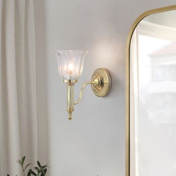 Elstead Lighting CARROLL BATH-CARROLL1-PB Светильник за стена 1x40W/G9 IP44