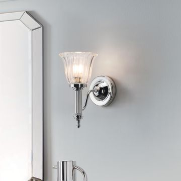 Elstead Lighting CARROLL BATH-CARROLL1-PC Светильник за стена 1x40W/G9 IP44