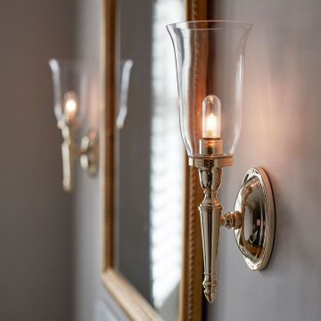 Elstead Lighting DRYDEN BATH-DRYDEN2-PB Светильник за стена 1x40W/G9 IP44