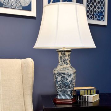Elstead Lighting BLUE BLUE-HEX-TL Масичка лампа 1x60W/E27
