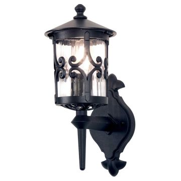 Elstead Lighting HEREFORD BL10-BLACK Светильник за стена 1x60W/E27 IP23