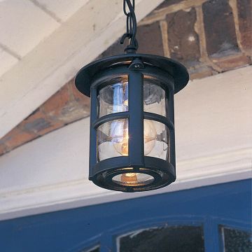 Elstead Lighting HEREFORD BL21B-BLACK Висяща лампа 1x60W/E27 IP43