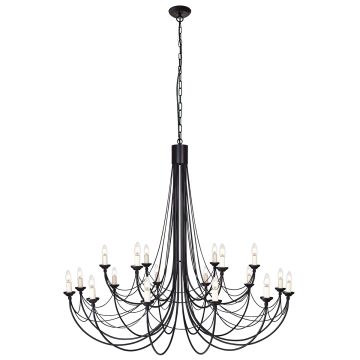 Elstead Lighting CARISBROOKE CB18-BLACK Люстра 18x60W/E14