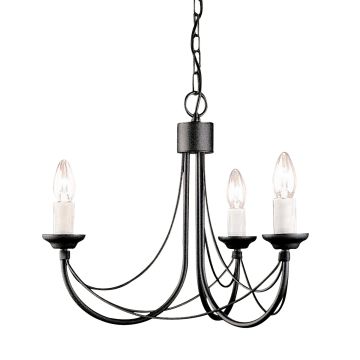 Elstead Lighting CARISBROOKE CB3-BLACK Люстра 3x60W/E14