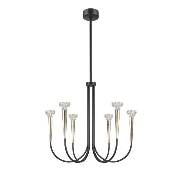 Zuma Line BOSTON P0603-06F-SDB1 Висяща лампа 6x30W/Led 3000K 3300lm IP20
