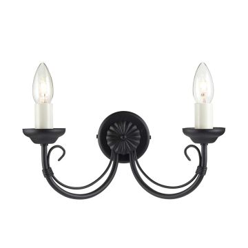 Elstead Lighting CHARTWELL CH2-BLACK Светильник за стена 2x60W/E14