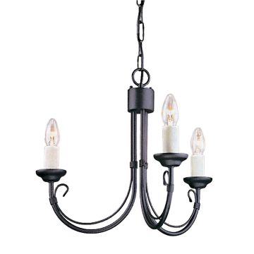 Elstead Lighting CHARTWELL CH3-BLACK Люстра 3x60W/E14