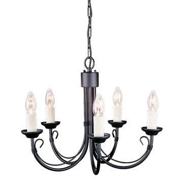 Elstead Lighting CHARTWELL CH5-BLACK Люстра 5x60W/E14