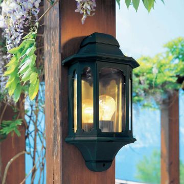 Elstead Lighting CHAPEL CP7-BLACK Светильник за стена 1x60W/E27 IP44