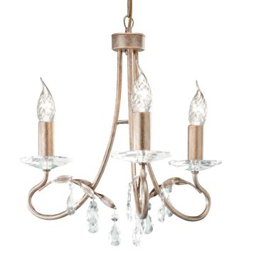 Elstead Lighting CHRISTINA CRT3-SILVER-GOLD Люстра 3x60W/E14