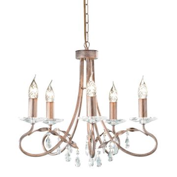 Elstead Lighting CHRISTINA CRT5-SILVER-GOLD Люстра 5x60W/E14