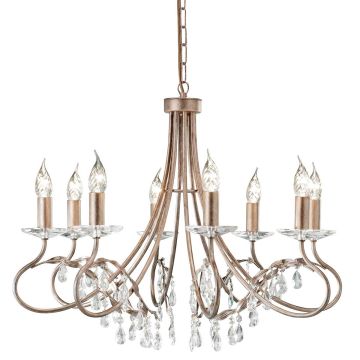 Elstead Lighting CHRISTINA CRT8-SILVER-GOLD Люстра 8x60W/E14
