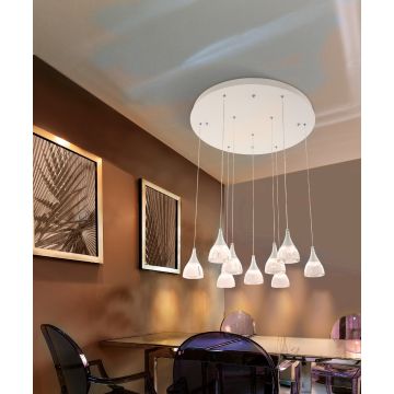 AZzardo DALMATIA 9 AZ3144 Висяща лампа 9x45W/LED 3000K 3880LM IP20