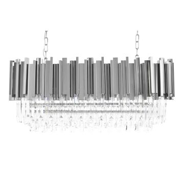 King Home IMPERIAL LONG SILVER DW-D5689S.SILVER Висяща лампа 18x40W/E14 IP20