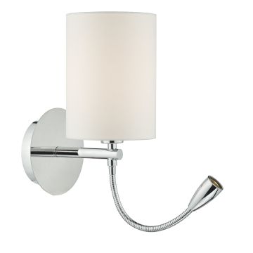 Dar Lighting FETA FET0750 Рамо за стенен фиксатор 1x60W/E27+1x1W/LED IP20