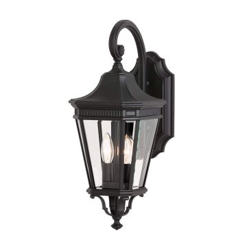 Feiss COTSWOLD LANE FE-COTSLN2-M-BK Светильник за стена 2x60W/E14 IP44