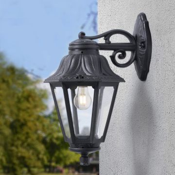 Fumagalli Bisso-Anna FMG-BISSO-ANNA-BLK Светильник за стена 1x23W/E27 IP55