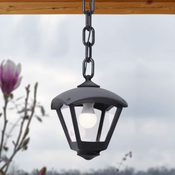 Fumagalli Sicar FMG-SICAR-DARIO-BLK Висяща лампа 1x23W/E27 IP55