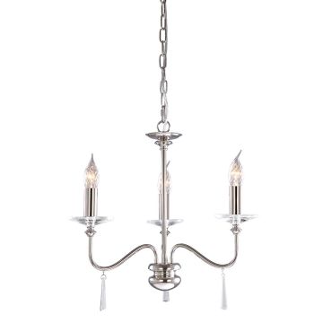Elstead Lighting FINSBURY PARK FP3-POL-NICKEL Люстра 3x60W/E14