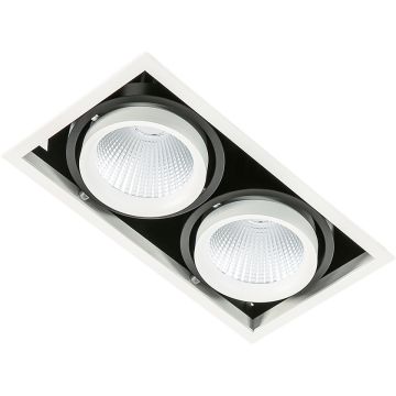 Italux VERTICO GL7108-2/2X18W 4000K WH+BL Вградено спот светило 2x18W/LED 3045LM IP20