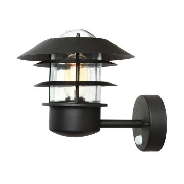 Elstead Lighting HELSINGOR HELSINGOR-PIR-BK Светильник за стена 1x60W/E27 IP44