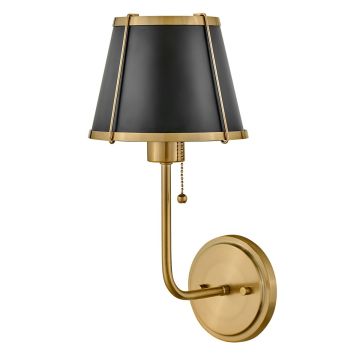Hinkley Lighting Clarke HK-CLARKE1-BR-BK Светильник за стена 1x40W/E27 IP20