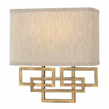 Hinkley Lighting LANZA HK-LANZA2-BR Светильник за стена 2x60W/E14