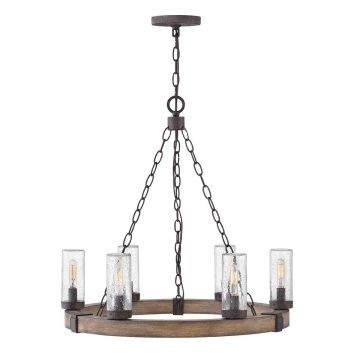 Hinkley Lighting Sawyer HK-SAWYER6-SQ Висяща лампа 6x40W/E14 IP44